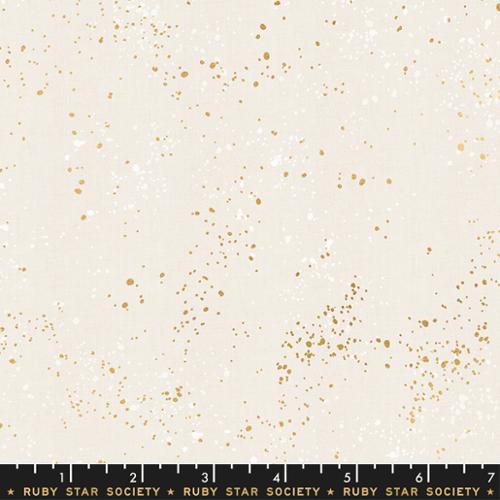 Speckled by Rashida Coleman Hale - Metallic White Gold | Sewcial Creatives